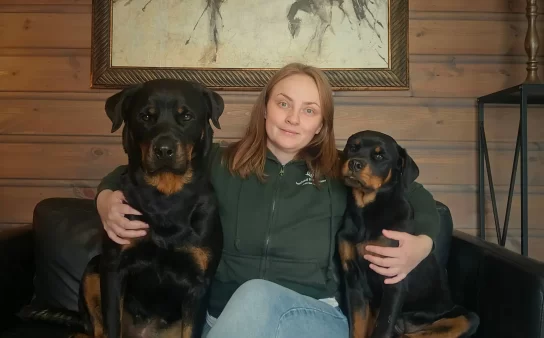 Emilie-with-her-dogs